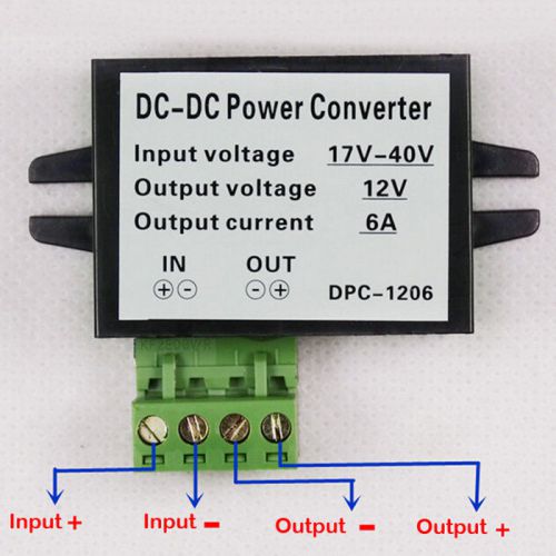 17-40V convert to 12V Buck Voltage Vehicle Supply Power Conncetion BEST US