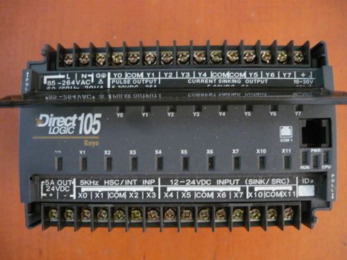 Koyo direct logic 105 f1-130dd plc 10dc in/8 dc out 85-264vac , used for sale