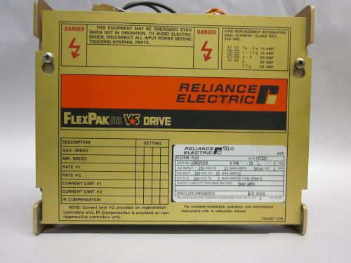 Reliance Electric FlexPak Plus Drive 14C52U 3HP