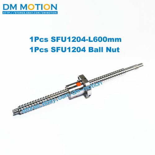 Rm1204 l600mm sfu1204 anti backlask ball screw with ballnut + end machining for sale