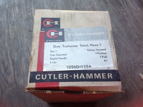 Cutler Hammer Transformer Drum Switch 10260 10260H159A NEMA 1 NOS New Old Stock