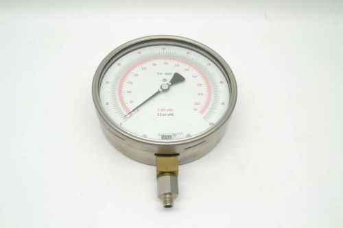 New wika 312.20 test vacuum 0-100psi 6 in 1/4 in npt pressure gauge b410810 for sale