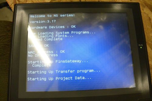 Omron NS8-TV01B-V2 Interactive Display Color Touch w/Ethernet  Tested