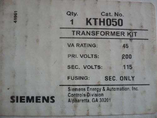 New Siemens KTH050 Electrical Transformer Kit