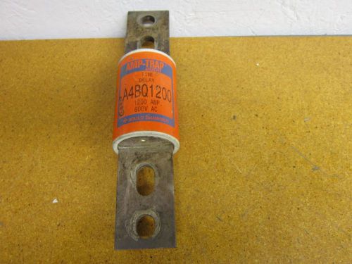 Amp-trap 2000 a4bq1200 time delay fuse 1200amp 600vac for sale