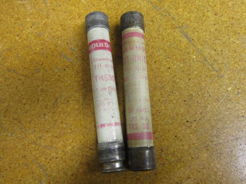 Gould shawmut trs30r and trs30 time delay fuse 600vac 30amp (lot of 2) for sale