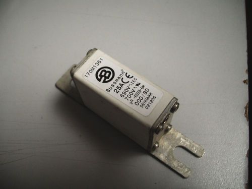 Bussman 170m1361 25a 700vac tested! quantity! semiconductor fuse gr lit for sale