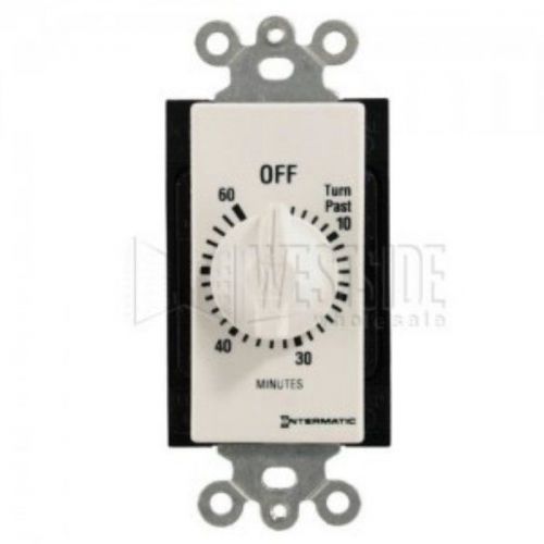 ntermatic FD60MWC 60-Minute Spring Loaded Wall Timer, White
