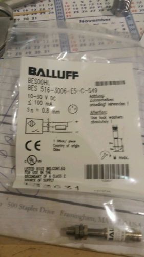 Balluff bes 516-3006-e5-c-s49 proximity sensor switch bes00hl sn 0.8mm m5x0.5 for sale