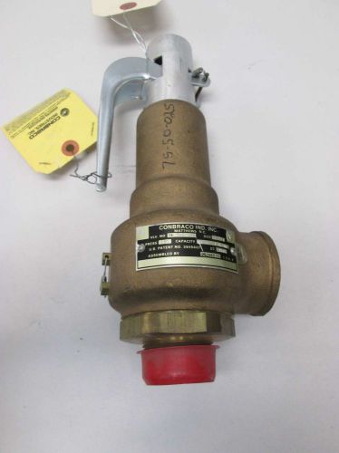 New conbraco 19-502-35 150psi 1-1/4in npt 4236lb/hr bronze relief valve d403576 for sale