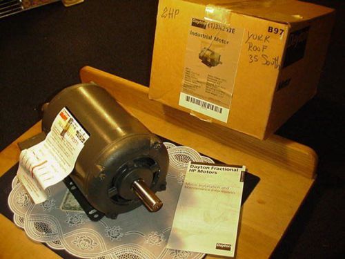 Dayton 3N253E Industrial Motor 2 HP, 1725 RPM, 3 Ph, 230/460V, Frm 56HZ NEW!