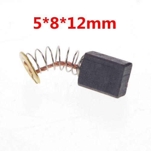 Carbon brushes 5mm x 8mm x 12mm  for generic electric motor   x4 for sale