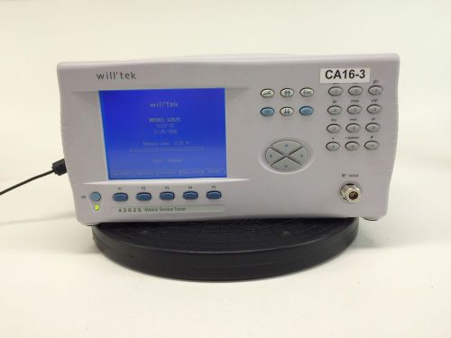 Will&#039; tek 4202s mobile service tester w/ power supply for sale
