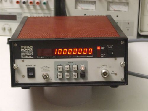 SYSTRON DONNER 6420/DOCXO MICROWAVE COUNTER REBUILT WITH DOUBLE OVEN OCXO