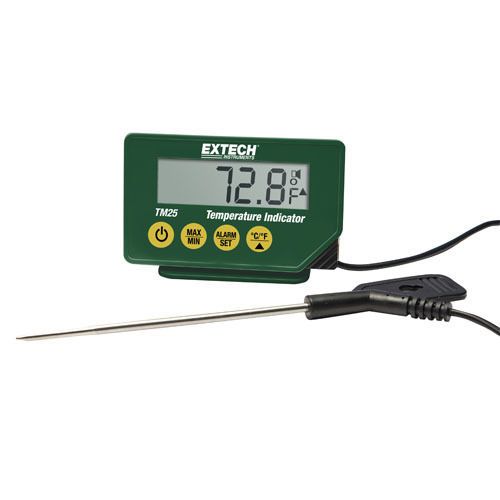 Extech tm25 temperature indicator w/penetration probe for sale