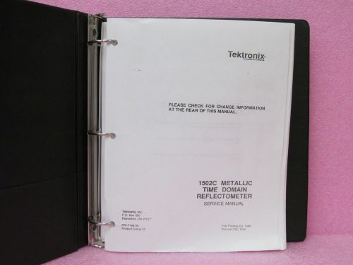 Tektronix 1502C Time Domain Reflectometer Service Manual w/schematics (12/90)