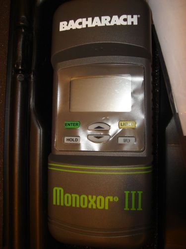 Bacharach Monoxor III 19-8104 Carbon Monoxide Analyzer CO Gas Furnace/Boilers