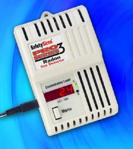 Safety siren pro-3 radon gas detector monitor tester for sale