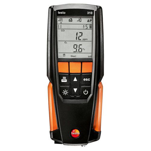 Testo 310 comb. kit: analyzer, probe w/cone, hose, filters-5, pressure plugs-5 for sale