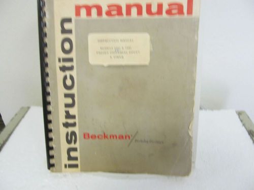 Beckman (Berkeley Div.) 7351, 7361, Preset Universal EPUT&amp;Timer Instruc Manual