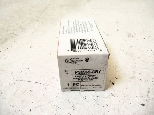 PASS &amp; SEYMOUR PS5969-GRY CONNECTOR *NEW IN BOX*