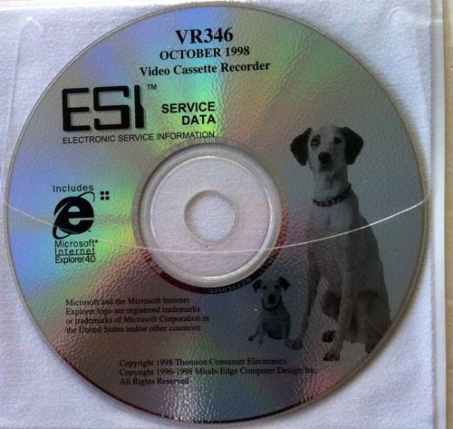 VR346 ESI Electronic Service Data CD