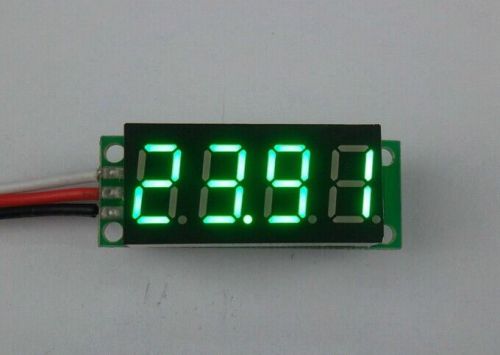 Small 0-33V auto Motorcycle DC 4 Digital Voltmeter color LED Voltage Meter E1G2