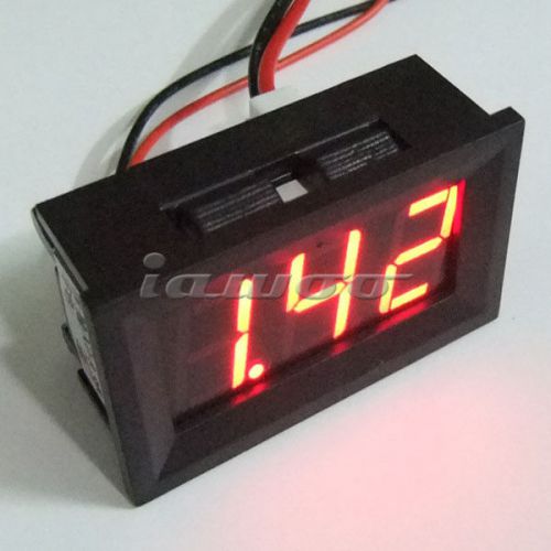 Digital Amperemeter DC 0-9.99A 0.56&#034; Red LED Display Ammeter Current Panel Meter