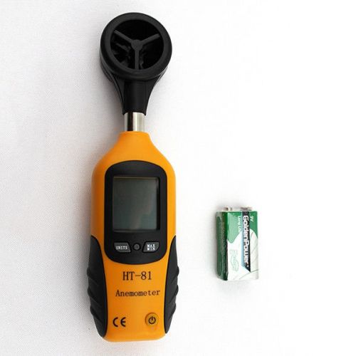 HT-81 Wind Speed Anemometer Scale Gauge Measurer Tester LCD Thermometer Meter