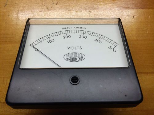 Large Vintage Analog DC Volt Meter 0-500V
