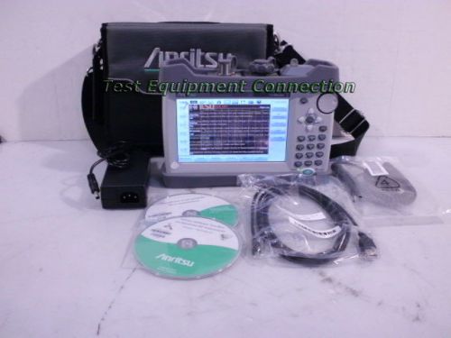 Anritsu s331l &#034;perfect condition&#034; site master with accessories for sale