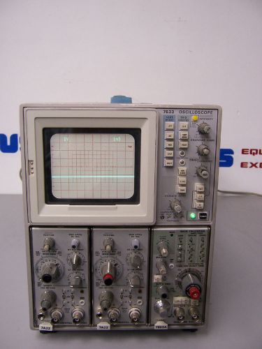 8415 tektronix 7633 oscilloscope 50-400 hz w/2 7a22 diff amps for sale