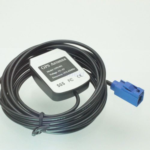 Fakra SMB C 5005 blue female jack 3M cable mini GPS Active Antenna 1575.42MHz