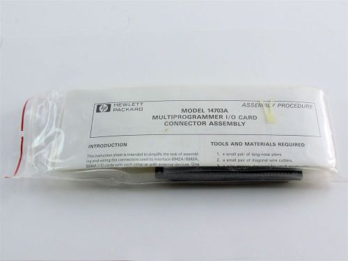 HP / Agilent 14703A Multiprogrammer I/O Card Connector Assembly
