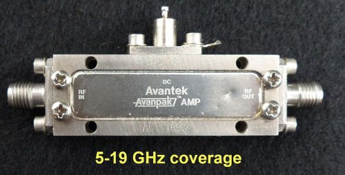 Avantek 5-18 GHz microwave amplifier. Tested. Ships free in USA.