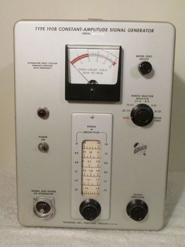 Tektronix  190 B    Constant Amplitude Signal Generator  ( w/ Manual &amp; Attn.)