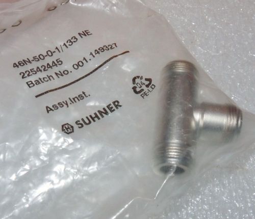 NEW HUBER SUHNER 22542445 TYPE N 50 OHM FEMALE - FEMALE RF COAXIAL CONNECTOR