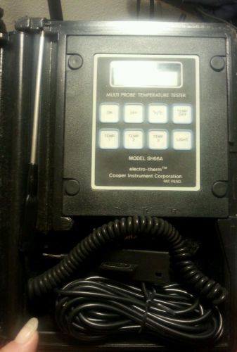 Cooper sh66a multi probe digital temperature tester electro-therm thermometer for sale