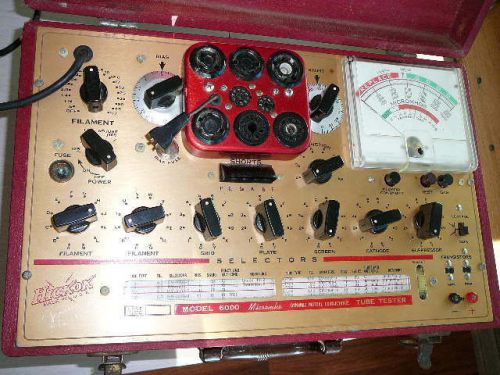 Hickok model 6000 micromho dynamic conductive mutualtube tester,guitar amp,radio for sale