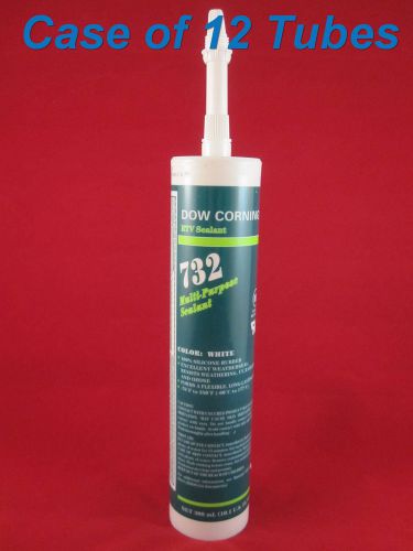 Dow corning rtv 732 multi-purpose sealant 300ml tube clear material | case of 12 for sale