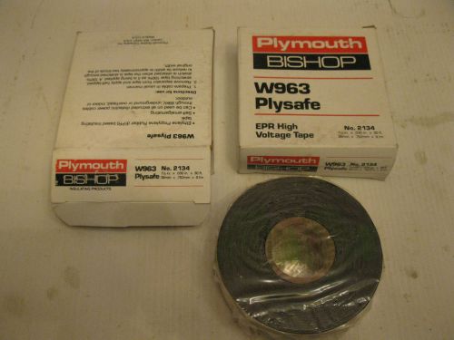 2 Roll W963 #2134 Plymouth Bishop Electrical plysafe Tape 1 1/2 x .030 x30 ft #2