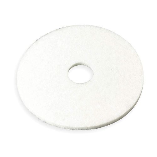3M 4100 White Super Polish Buffing Cleaning Pads 15 In  Pack of 5