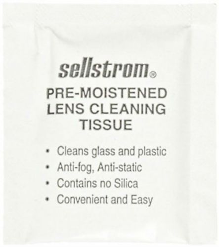 Sellstrom 23490 Sta-Clear Pre-Moistened Lens Cleaning Tissue Self-Dispensing Box