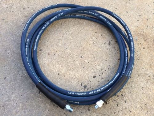 21ft 3/8&#034; 4000psi blue non-marking pressure washer hose for sale