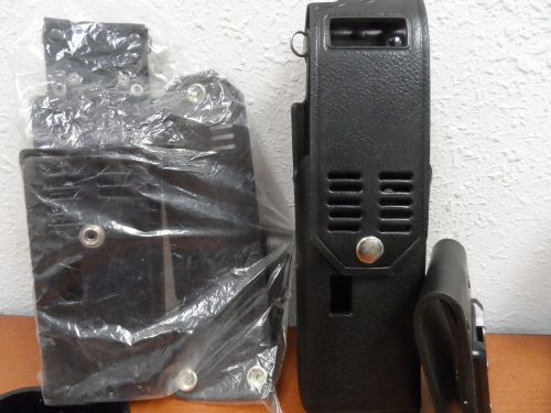 Leather radio holsters with belt clip (lot of 2) for sale