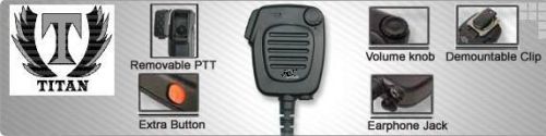 Icom HM-46L, HM-75A, HM-131L , HM-54 Speaker Microphone, IP54 2 Pin Water Proof