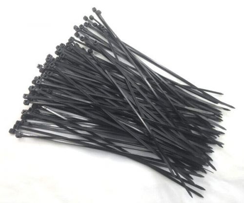 100 goliath industrial 2.8*200mm black wire cable zip ties nylon tie wraps whole for sale