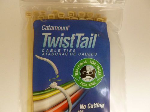 2 Packs T&amp;B 14.1 Inch Catamount TwistTail Cable  Zip Ties TT-14-30-9-L