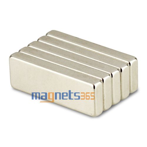 5pcs N35 Super Strong Block Cuboid Rare Earth Neodymium Magnets F30 x 10 x 4mm