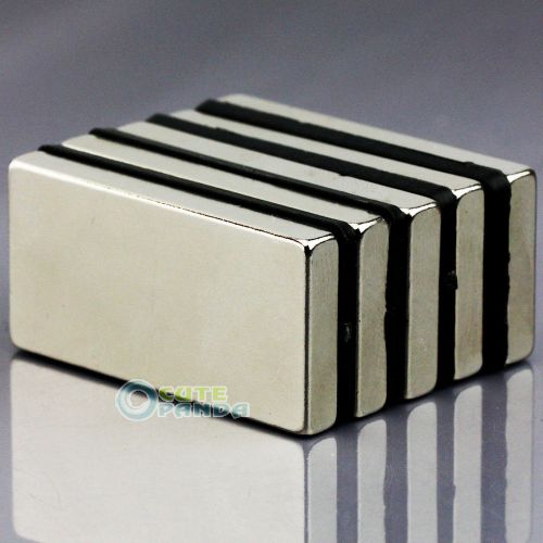 5 pcs N50 Strong Block Cuboid Magnet 30mm x 20mm x 5mm Rare Earth Neodymium